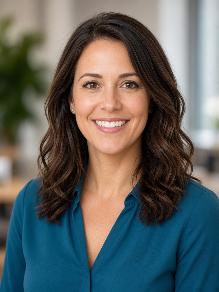 Portrait of Elena Maris, Director of Client Experience